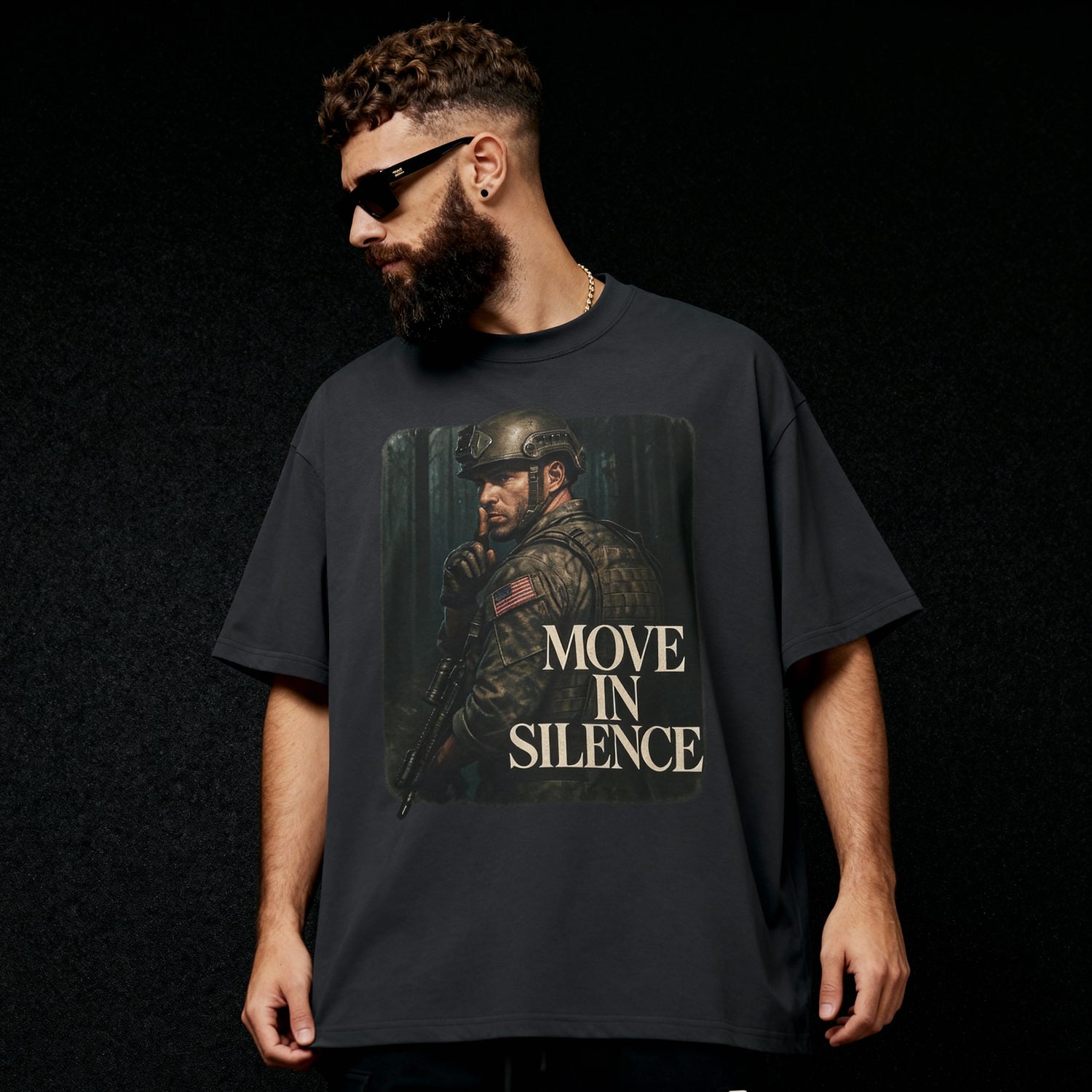 Navy Seal - Oversized Faded T-Shirt