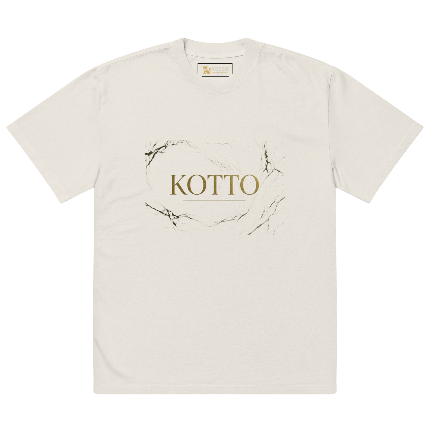 Golden Kotto Branded - Oversized Faded T-Shirt