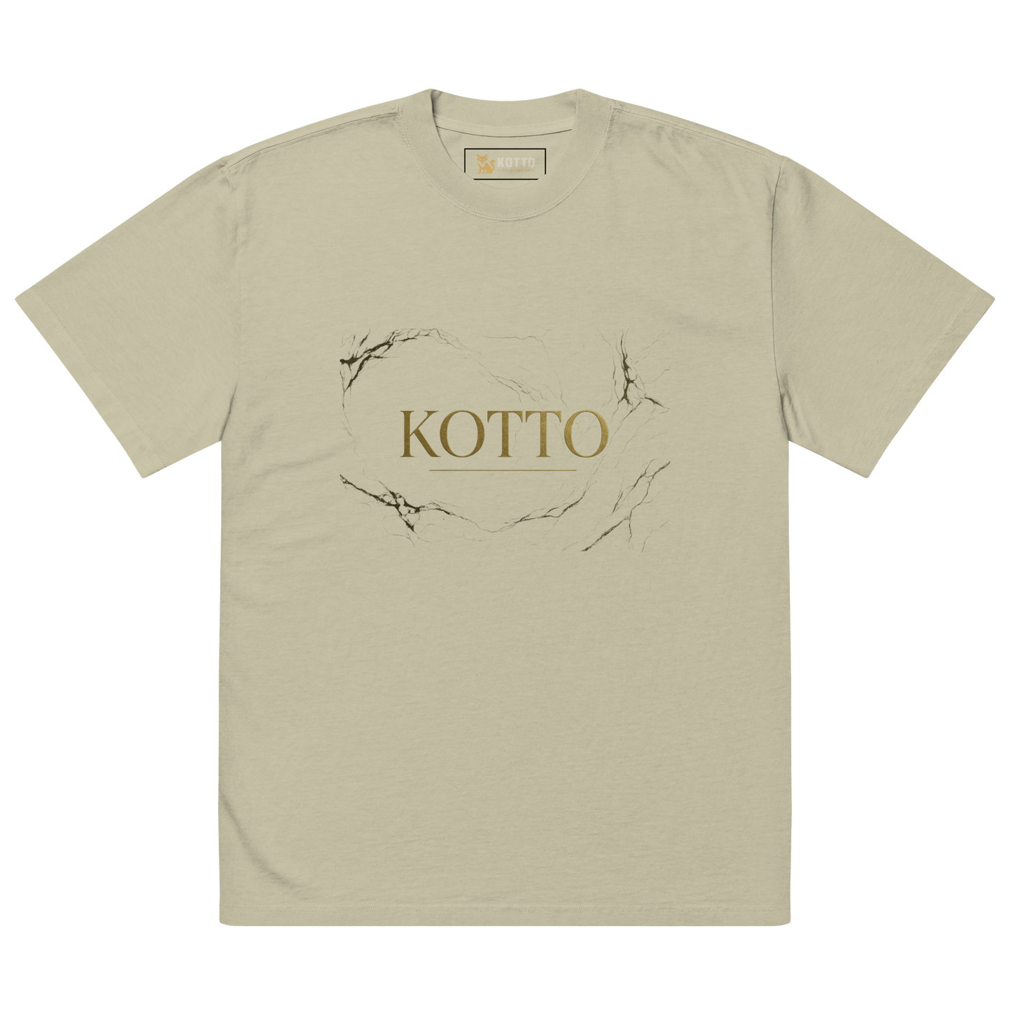 Golden Kotto Branded - Oversized Faded T-Shirt