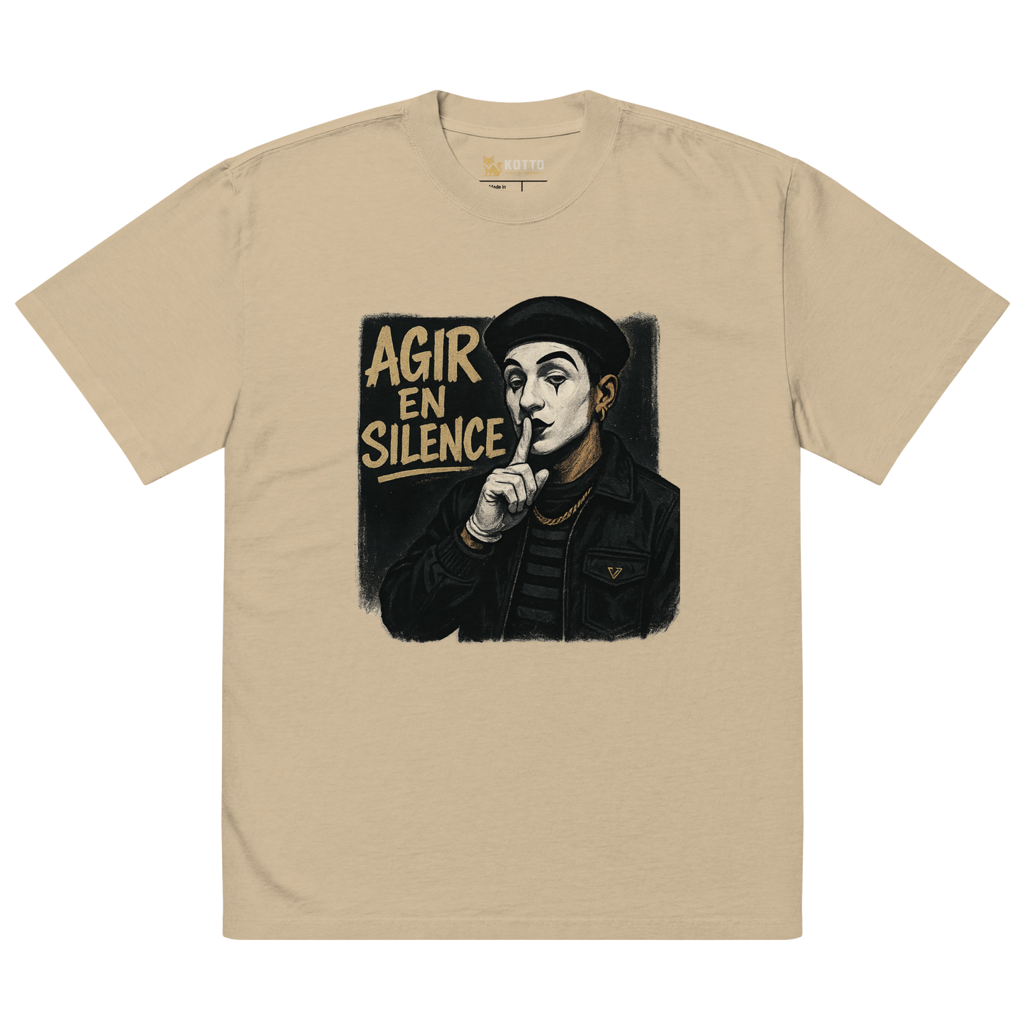 Kotto Mime - Oversized Faded T-Shirt