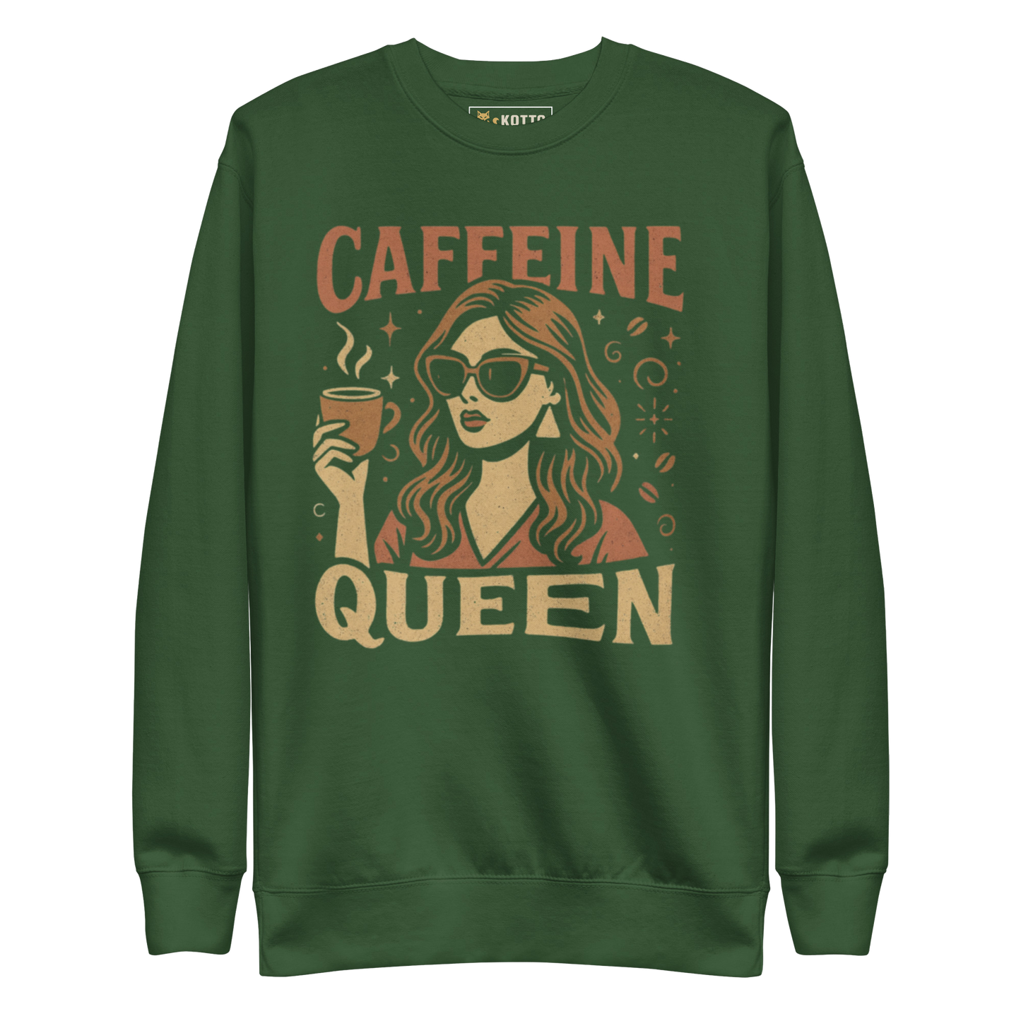 Caffeine Queen -  Women's Premium Sweatshirt