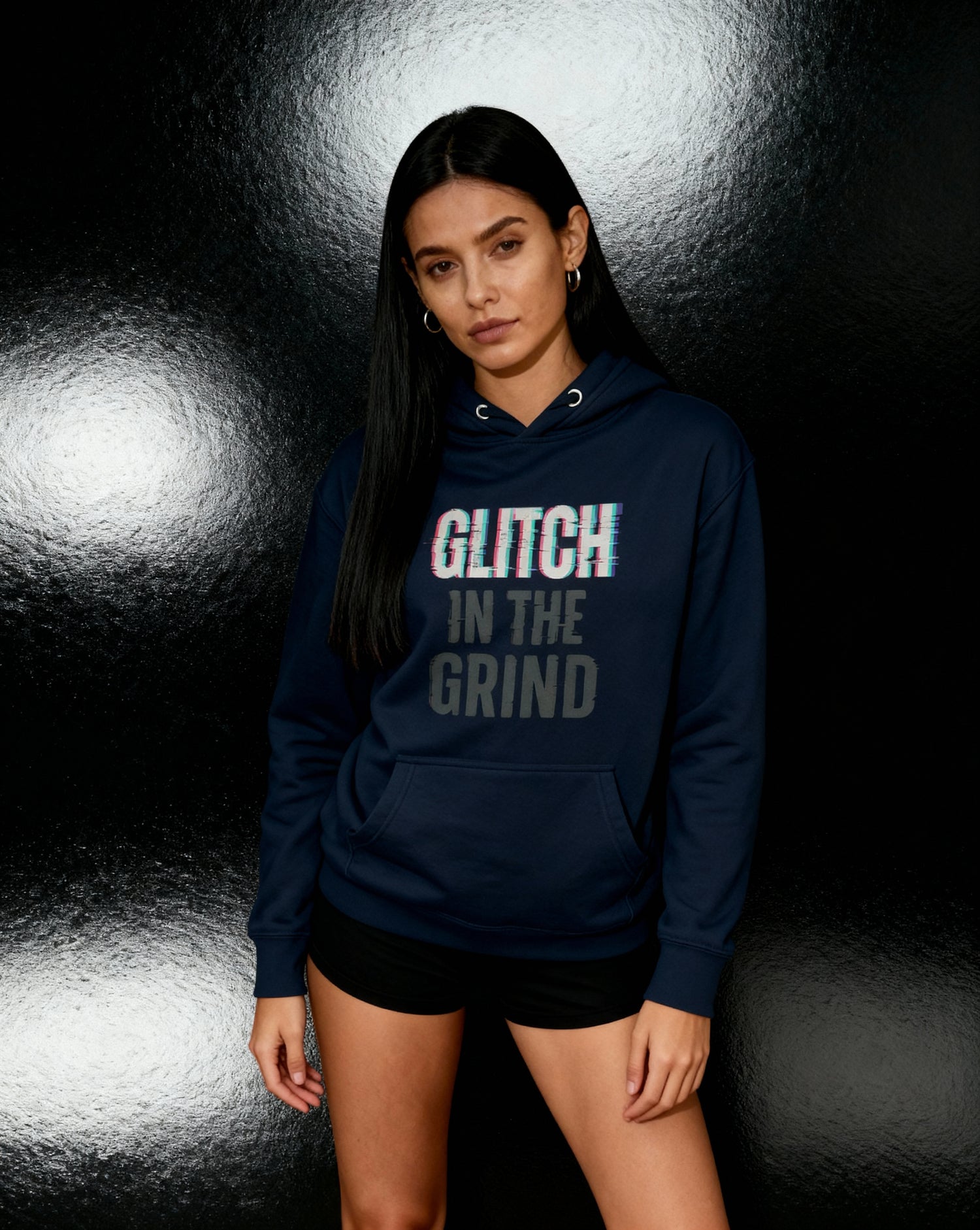 Glitch In The Grind - Premium Hoodie