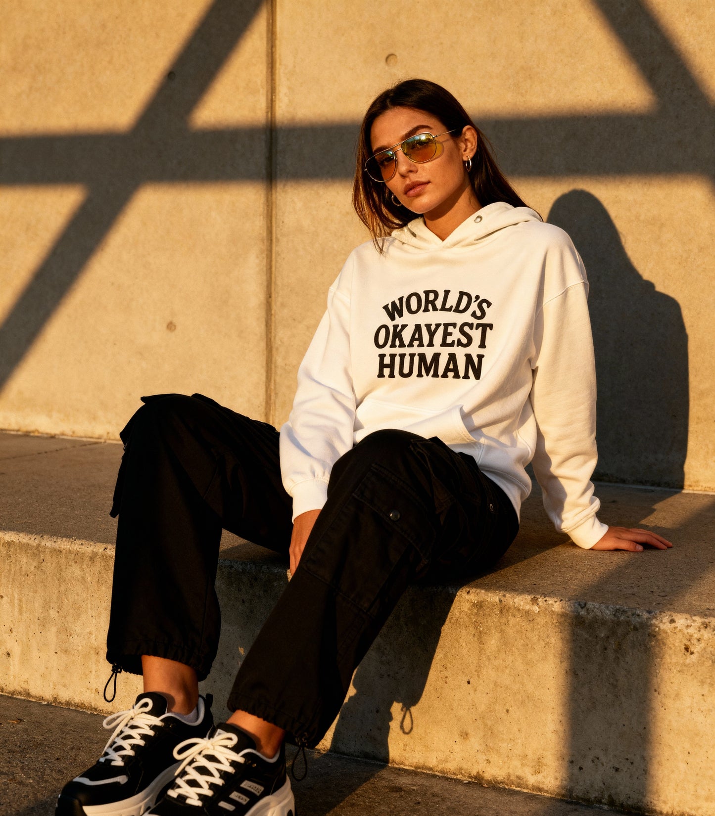World's Okayest Human - Hoodie