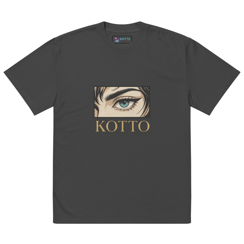 Kotto Brand Piercing Blue Eye - Oversized Faded T-Shirt