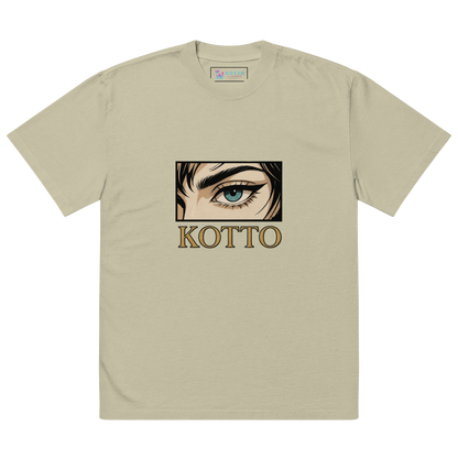Kotto Brand Piercing Blue Eye - Oversized Faded T-Shirt
