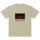 Kotto Brand Piercing Dark Brown Eye - Oversized Faded T-Shirt