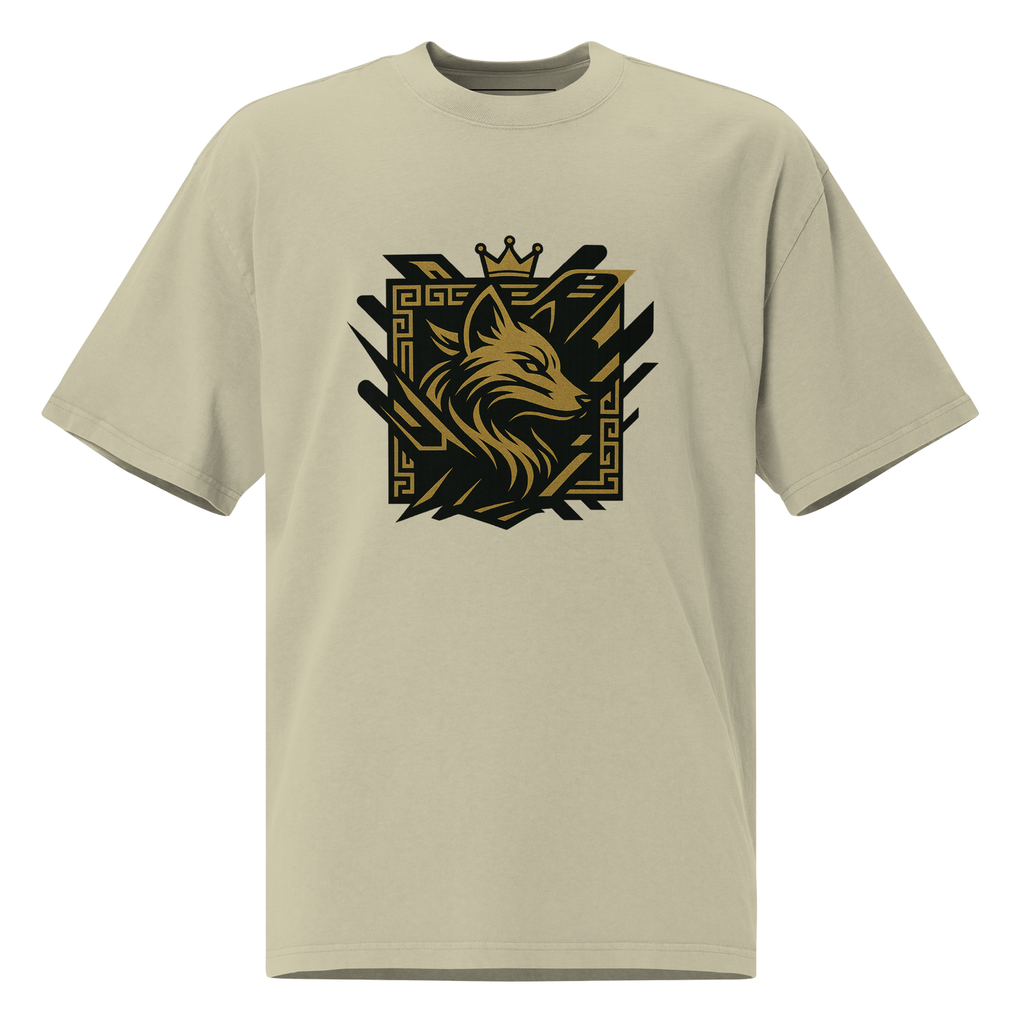 Kotto Brand Golden Fox - Oversized Faded T-Shirt