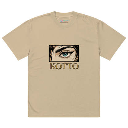 Kotto Brand Piercing Blue Eye - Oversized Faded T-Shirt