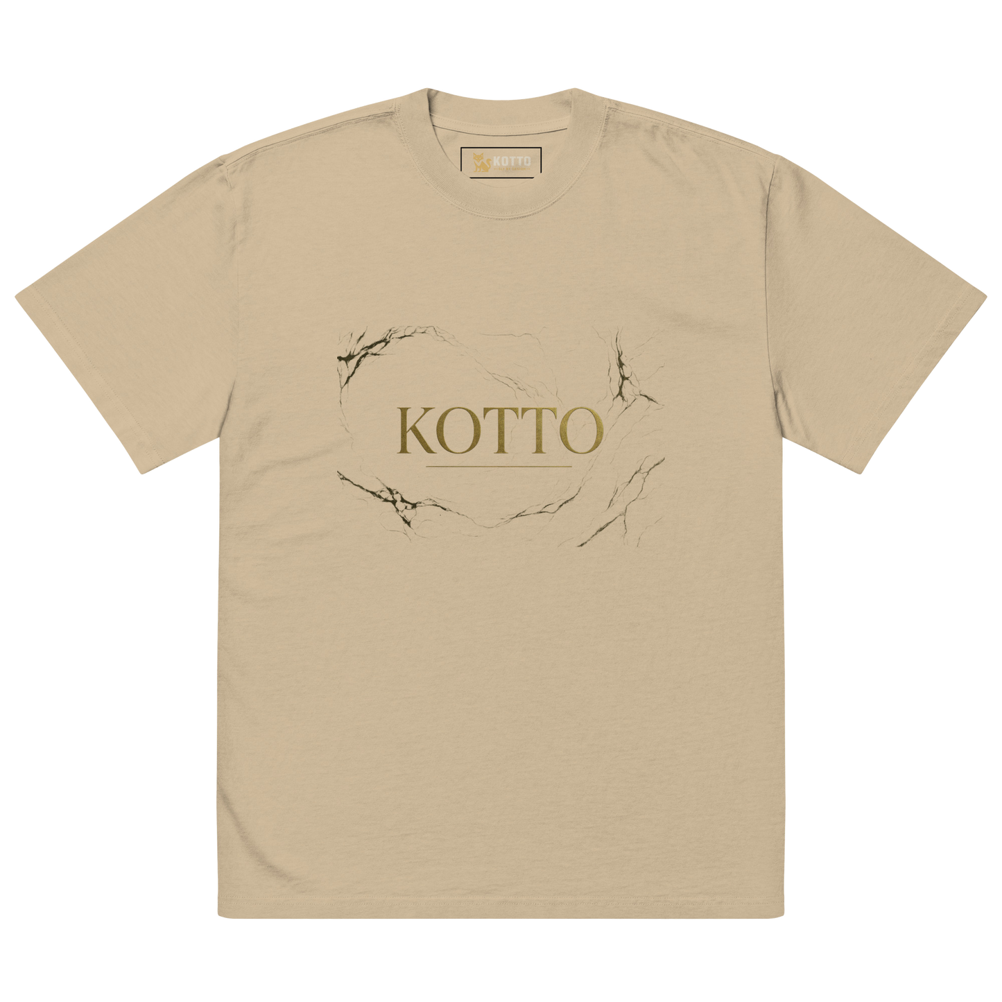 Golden Kotto Branded - Oversized Faded T-Shirt