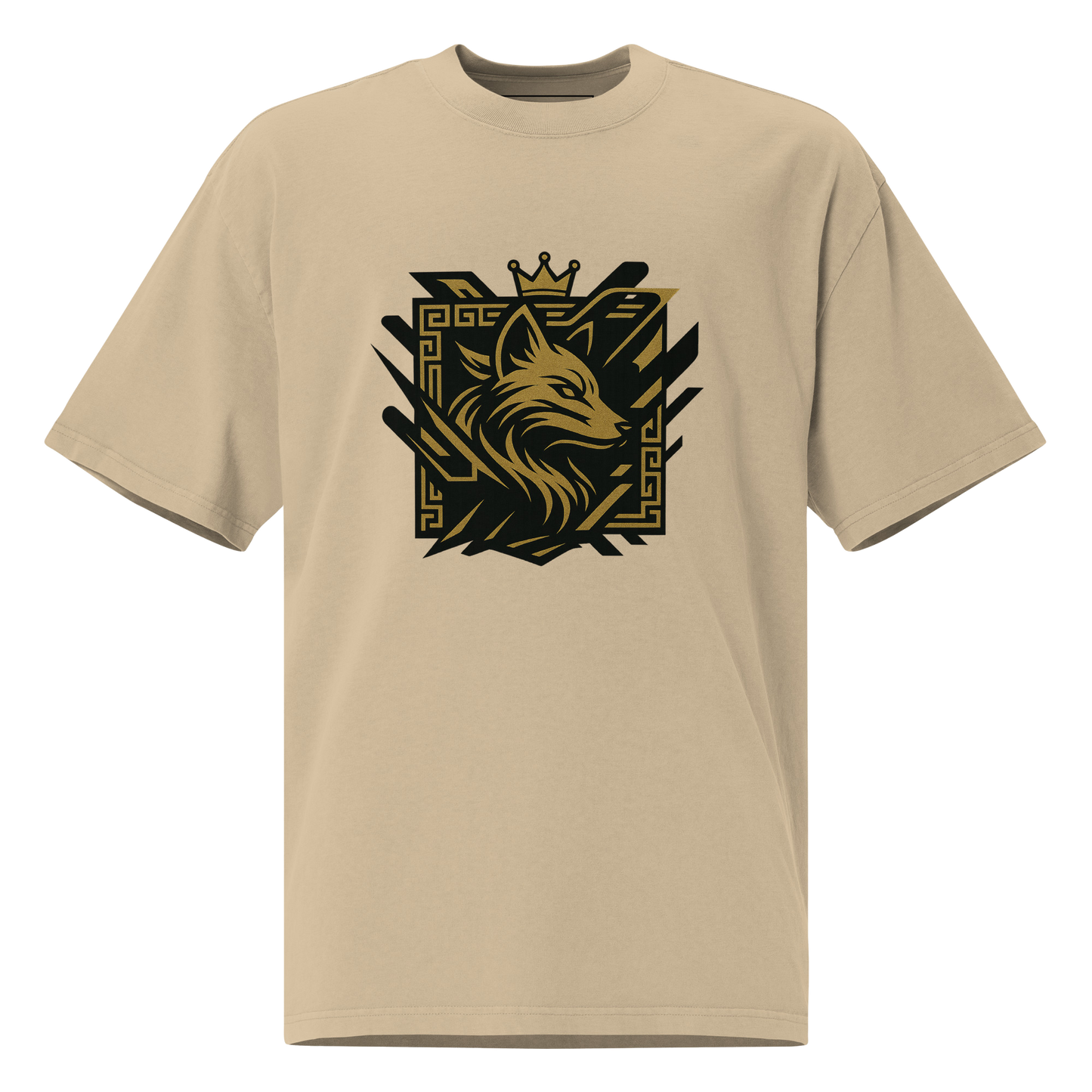 Kotto Brand Golden Fox - Oversized Faded T-Shirt